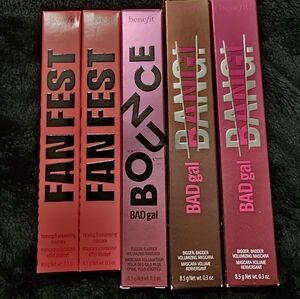 Benefit Mascara Collection - Vibrant Red, Pink, Gold